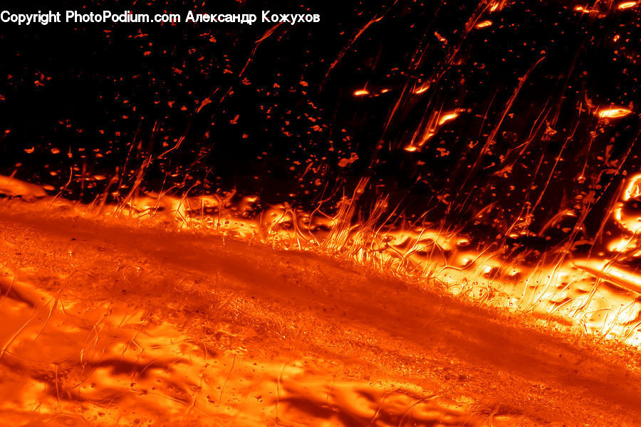 Fire, Flame, Forest Fire, Forge, Dirt Road, Gravel, Road