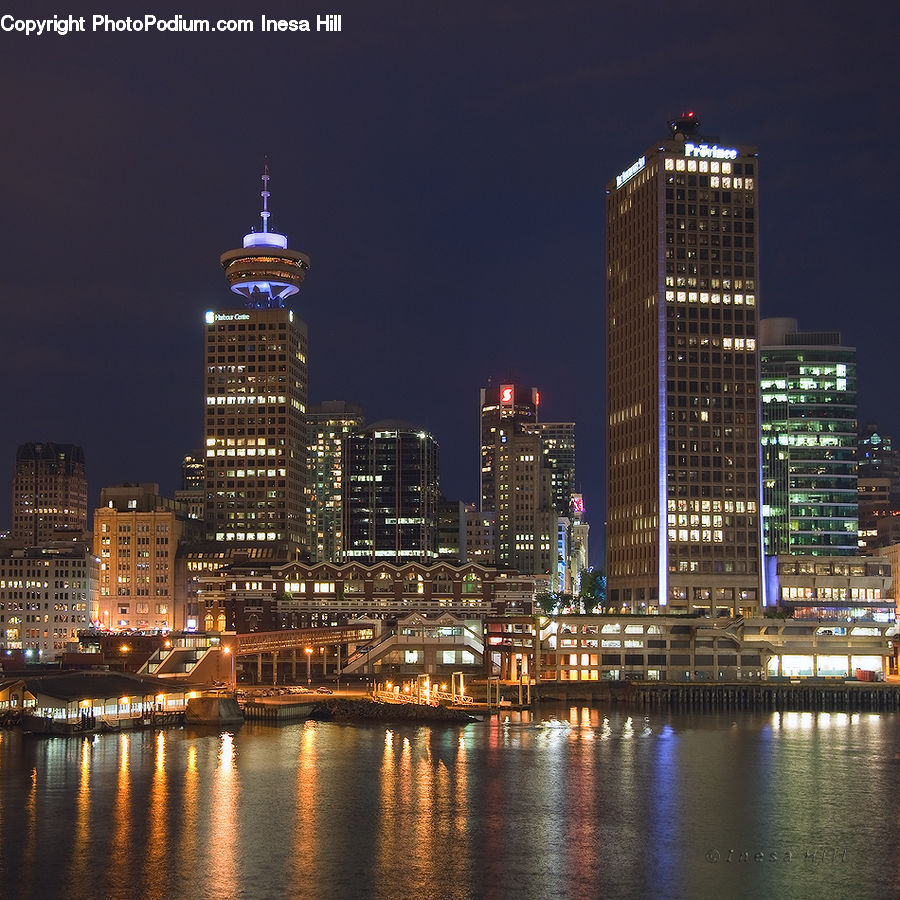City, Downtown, Metropolis, Urban, Building, Housing, Lighting