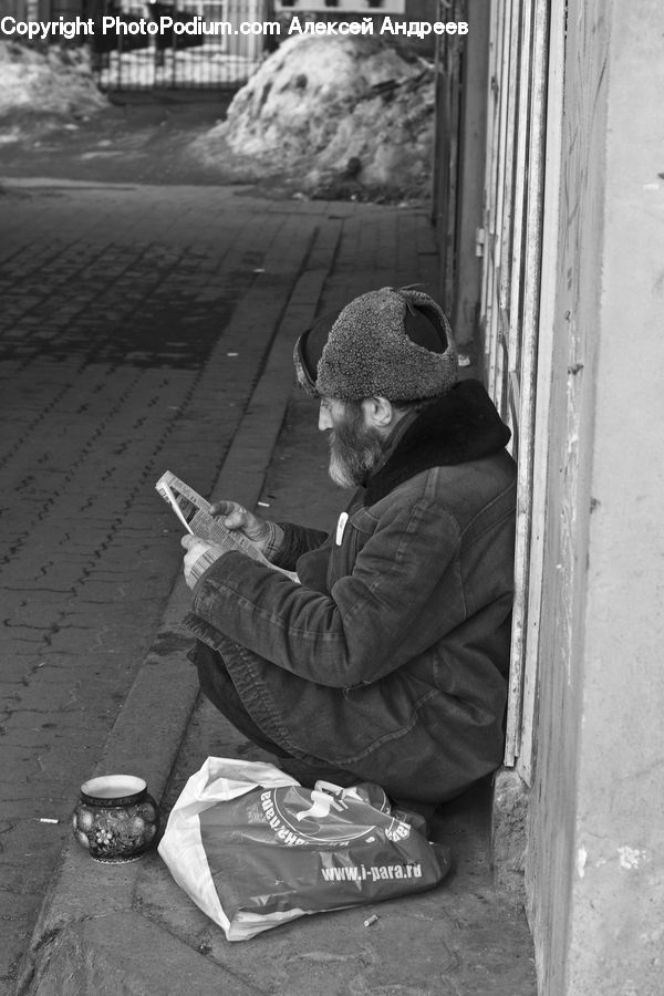 People, Person, Human, Cup, Reading, Asleep