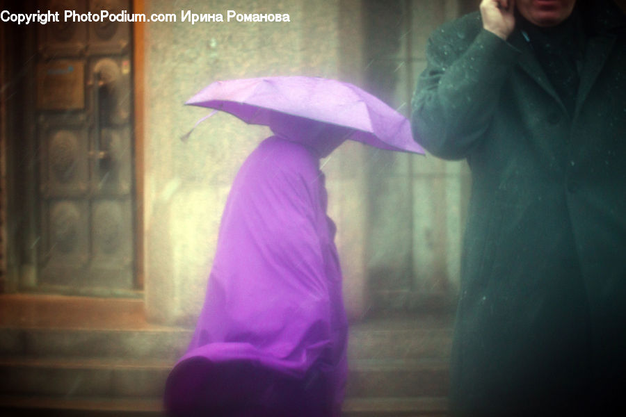 People, Person, Human, Coat, Overcoat, Cap, Hat