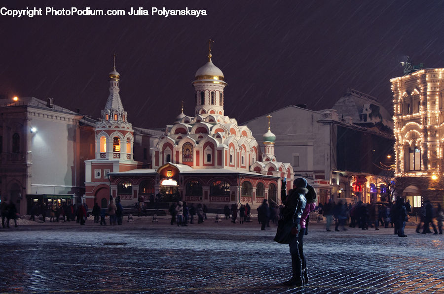 Architecture, Downtown, Plaza, Town Square, Bell Tower, Clock Tower, Tower