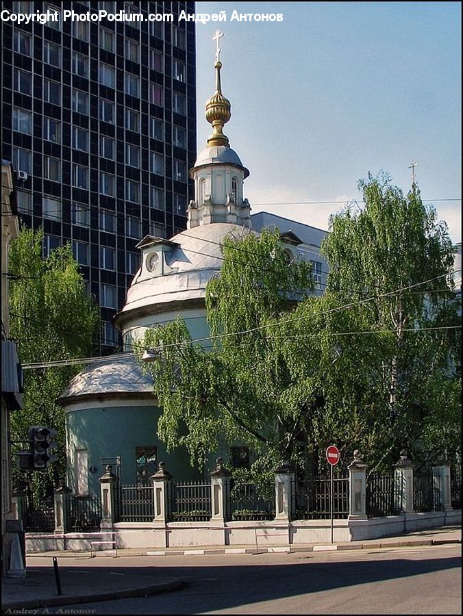 Plant, Potted Plant, Fence, Hedge, Architecture, Dome, Building