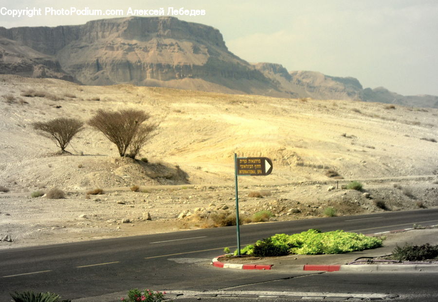 Freeway, Road, Asphalt, Tarmac, Desert, Outdoors, Dirt Road