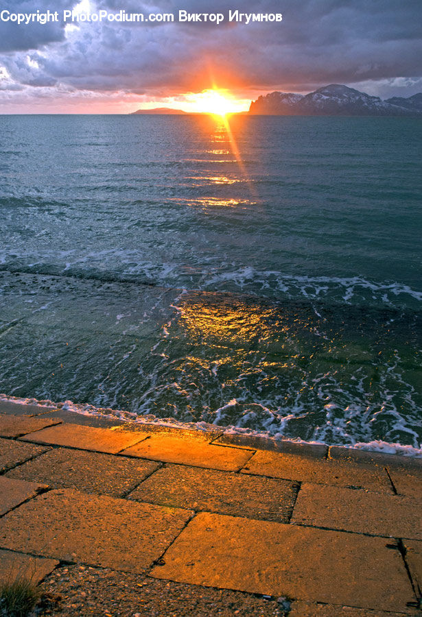 Pavement, Beach, Coast, Outdoors, Sea, Water, Ocean
