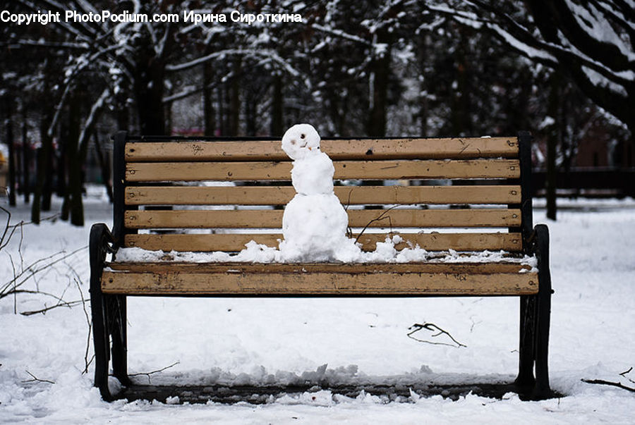Ice, Snow, Snowman, Winter