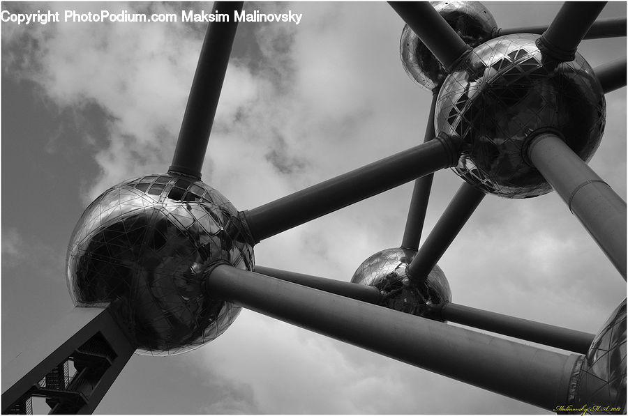 Propeller, Banister, Handrail, Staircase, Building, City, High Rise