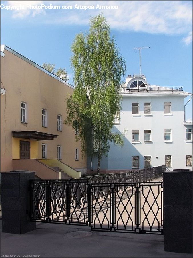 Building, Housing, Villa, Arch, Gate, City, Downtown