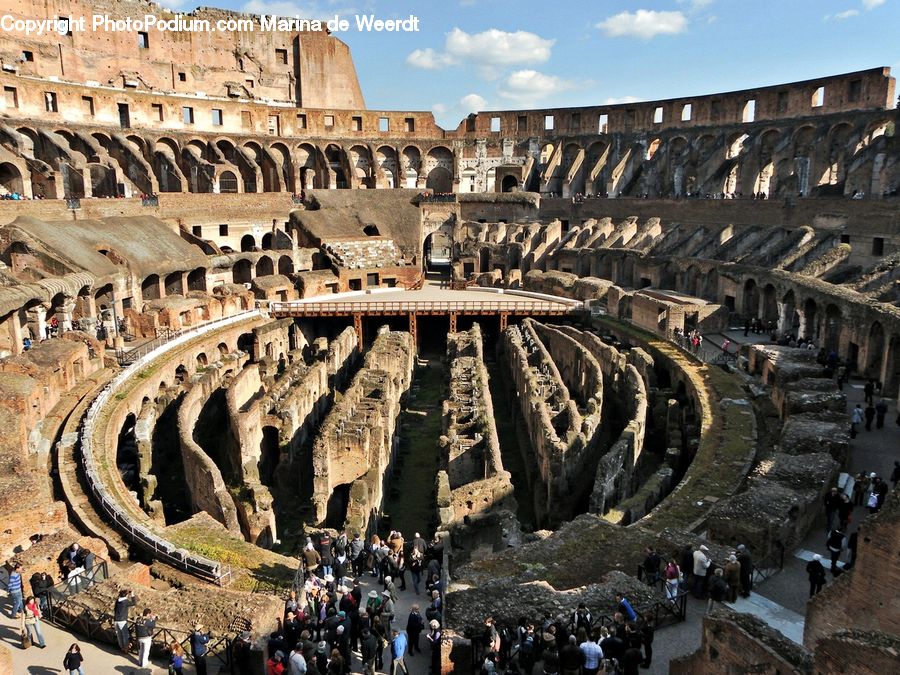 Arena, Castle, Fort, Amphitheater, Amphitheatre, Architecture, Hiking