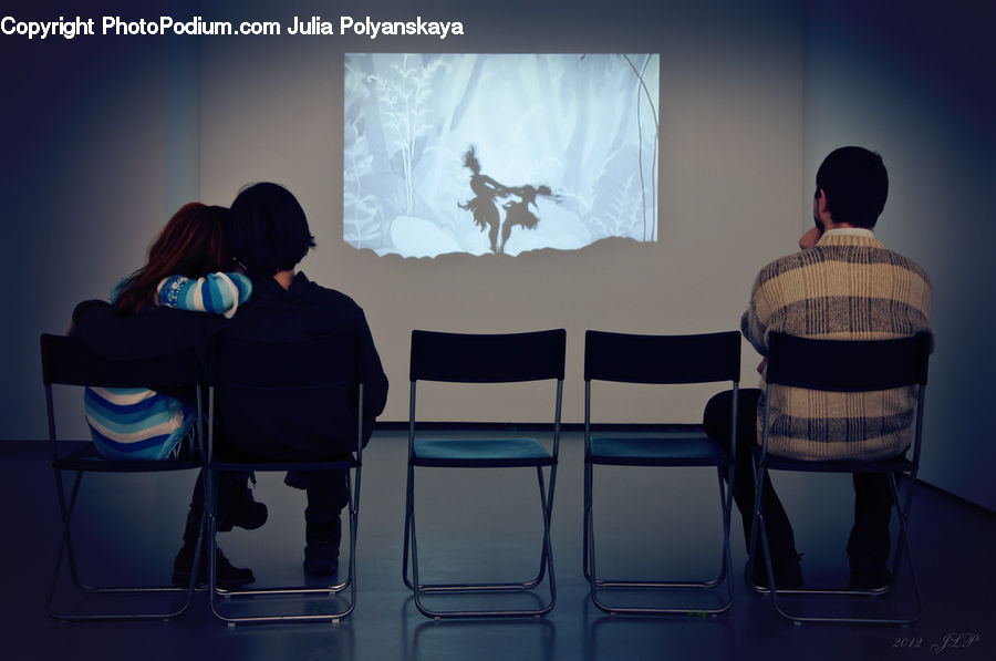 People, Person, Human, Chair, Furniture, Projection Screen, Screen