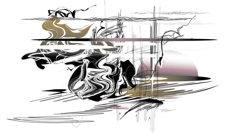 Drawing, Sketch, Brochure, Flyer, Poster, Art, Modern Art