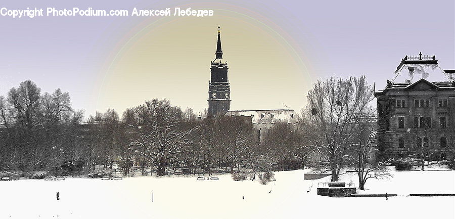 Architecture, Spire, Steeple, Tower, Castle, Fort, Ice