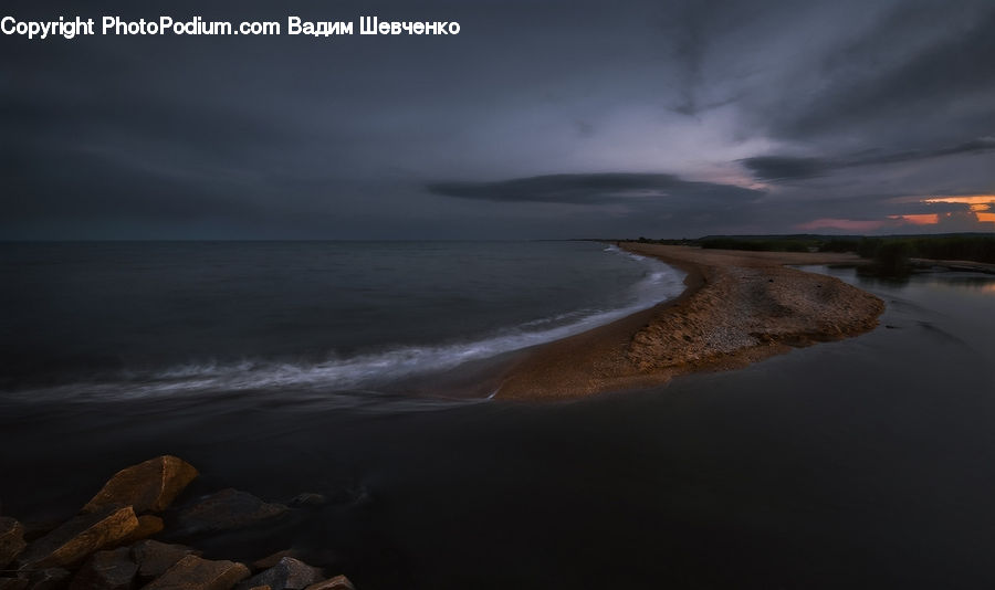 Cave, Dirt Road, Gravel, Road, Coast, Outdoors, Sea