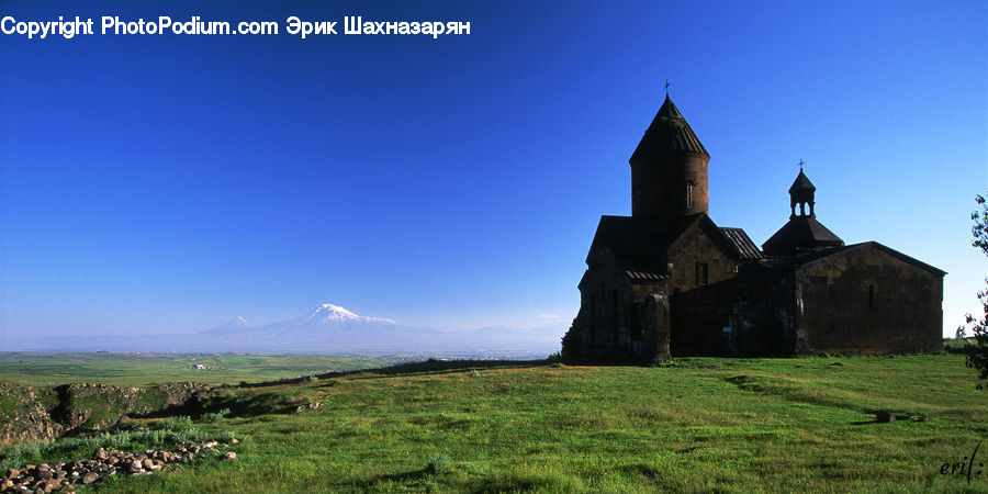 Architecture, Bell Tower, Clock Tower, Tower, Field, Grass, Grassland