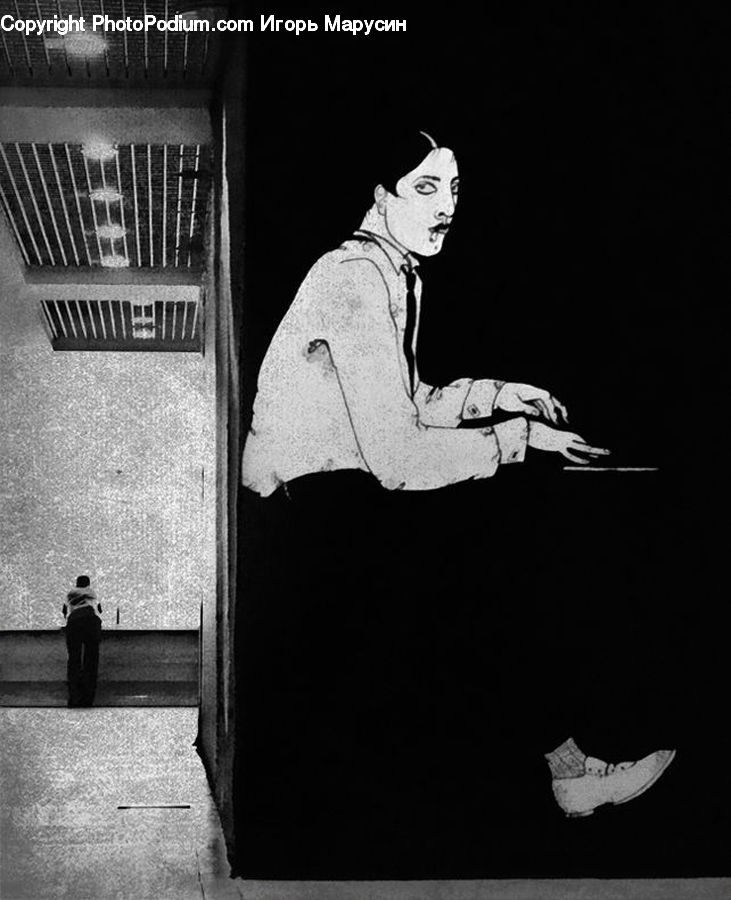 Ancient Egypt, Clown, Mime, Performer, Person, Alley, Alleyway
