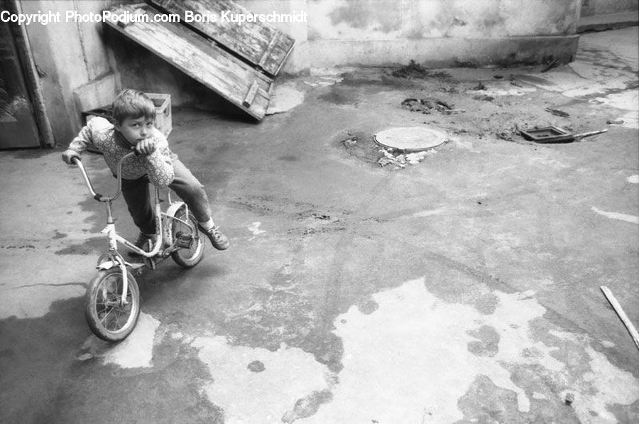 Book, Text, Tricycle, Vehicle, Alley, Alleyway, Road