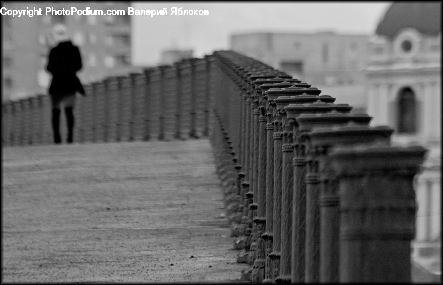 People, Person, Human, Silhouette, Fence, Wall, Brick