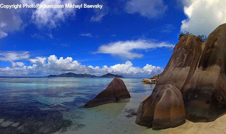Rock, Beach, Coast, Outdoors, Sea, Water, Ocean