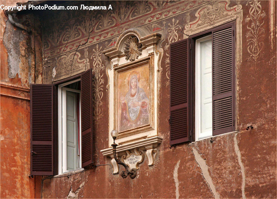 Balcony, Furniture, Building