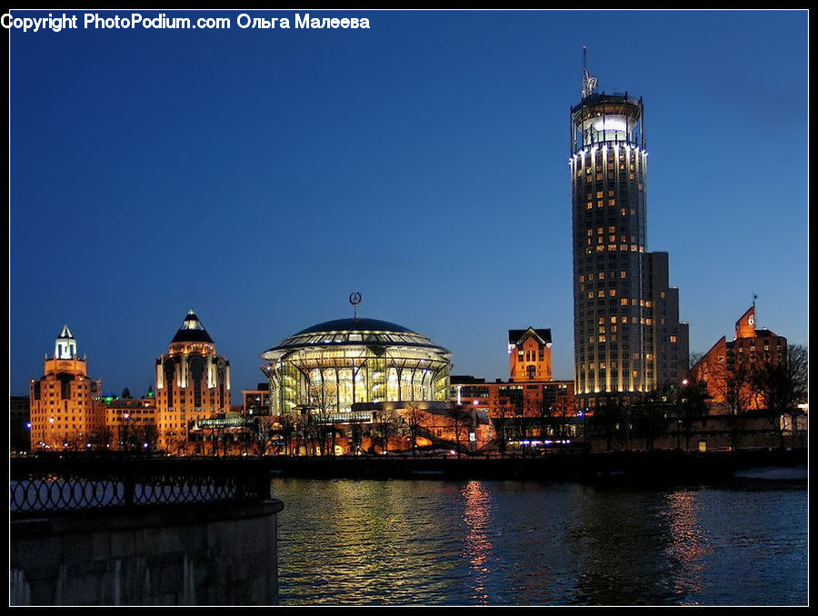 City, Downtown, Architecture, High Rise, Skyscraper, Building, Housing