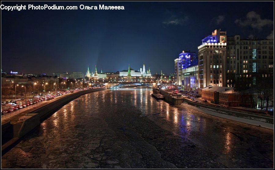 City, Downtown, Metropolis, Urban, Boardwalk, Deck, Path