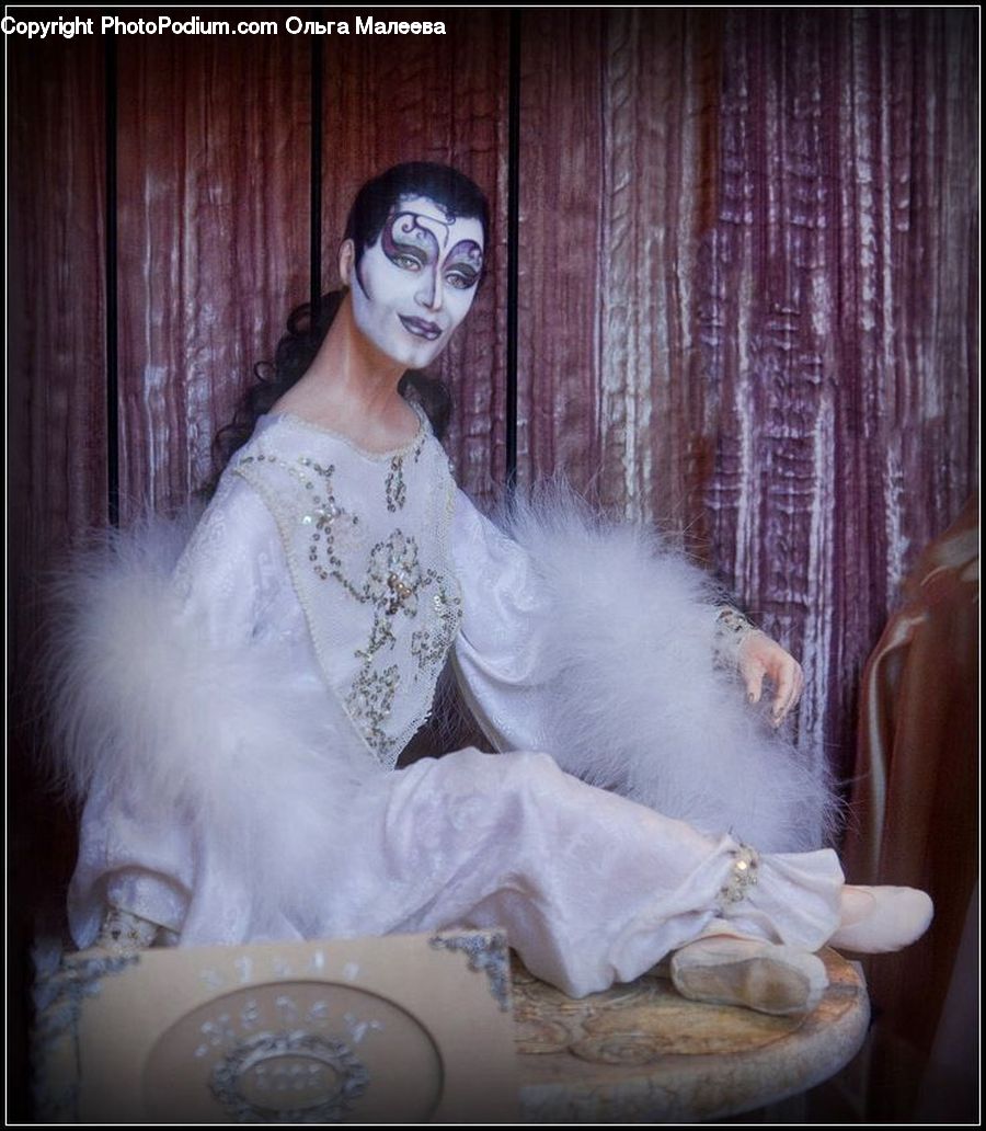 People, Person, Human, Robe, Lace