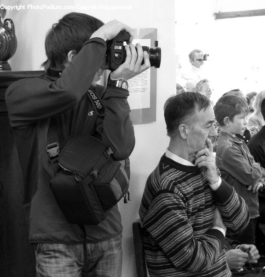 People, Person, Human, Photographer, Backpack, Bag, Chair
