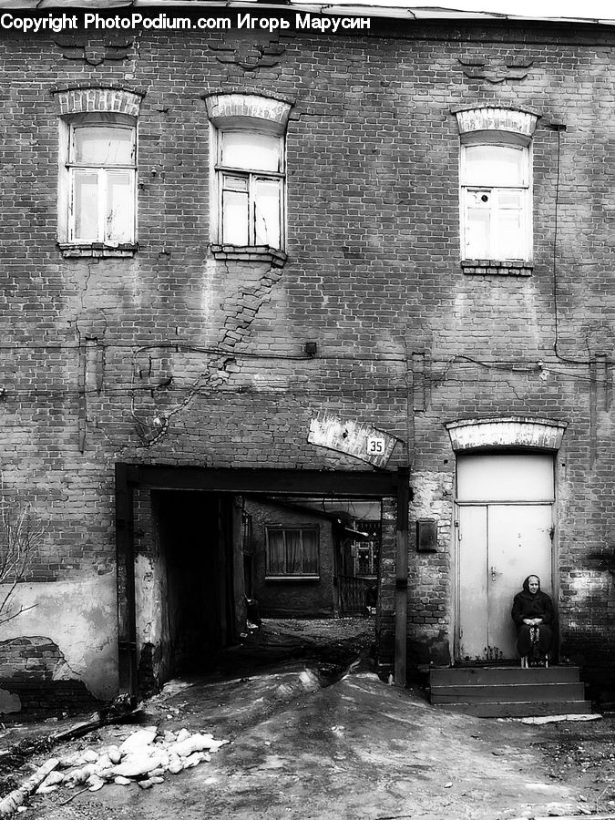 Brick, Fireplace, Hearth, Alley, Alleyway, Road, Street