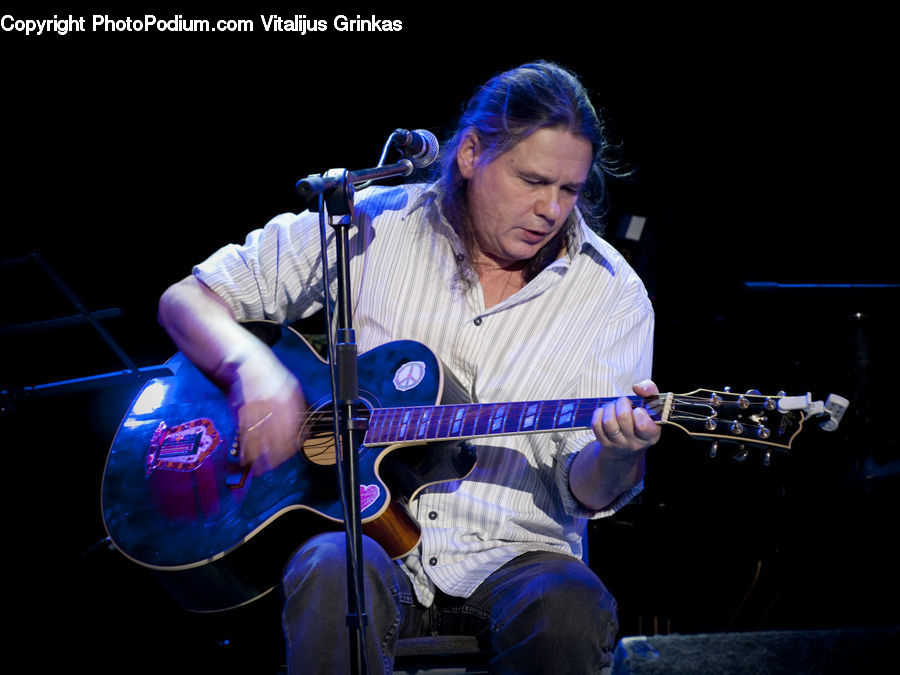 People, Person, Human, Musical Instrument, Musician, Performer, Guitar