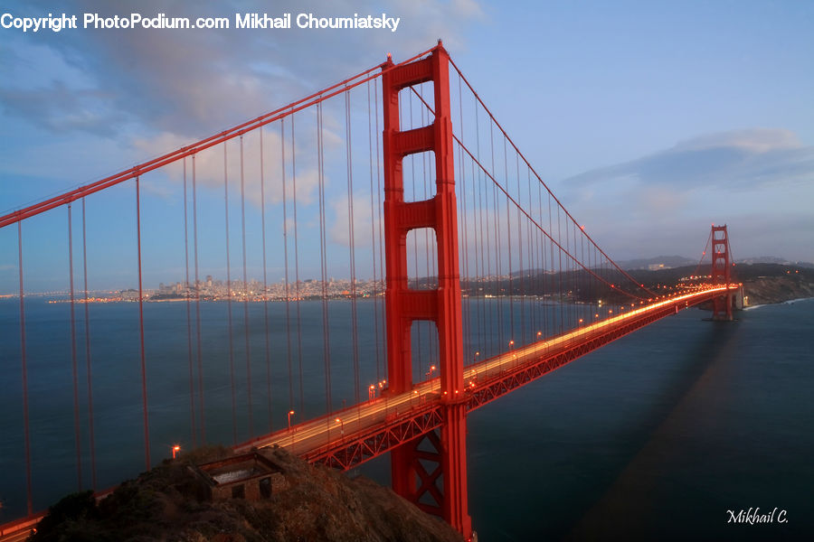 Bridge, City, Downtown, Metropolis, Urban