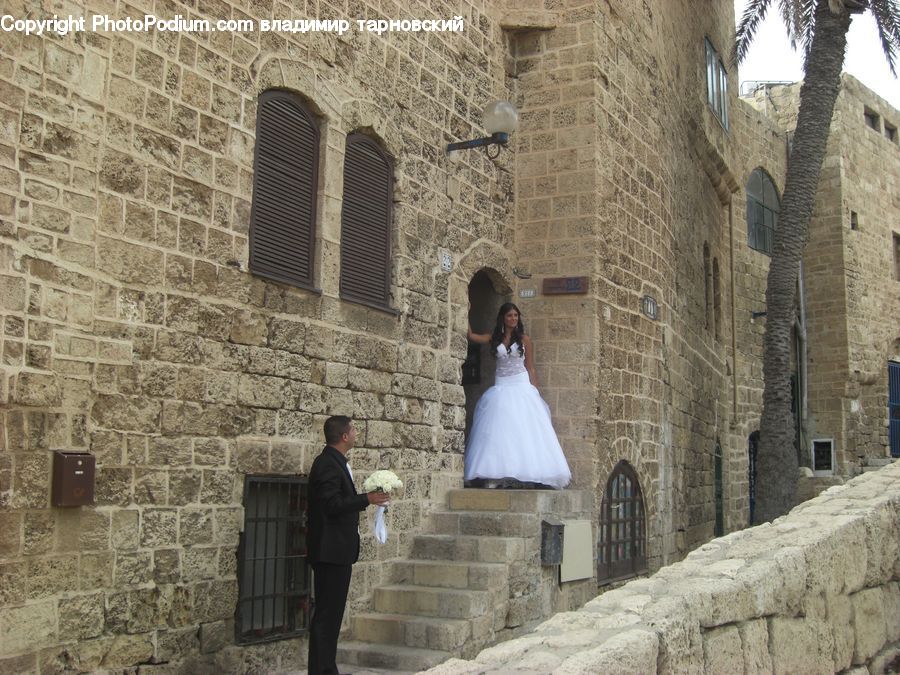 People, Person, Human, Brick, Arch, Castle, Fort