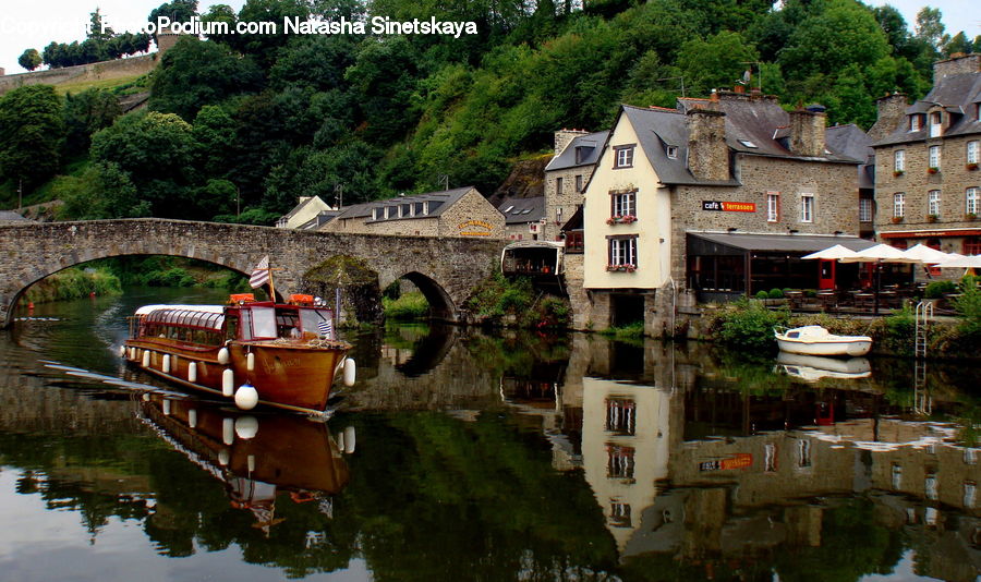 Canal, Outdoors, River, Water, Boat, Watercraft, Castle