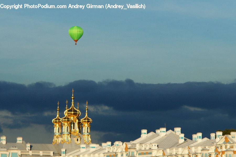 Hot Air Balloon, Architecture, Castle, Fort, Church, Worship, Cathedral