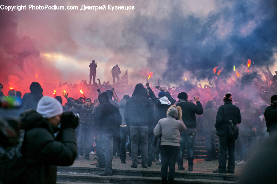 Human, People, Person, Fireman, Crowd, Parade, Coat