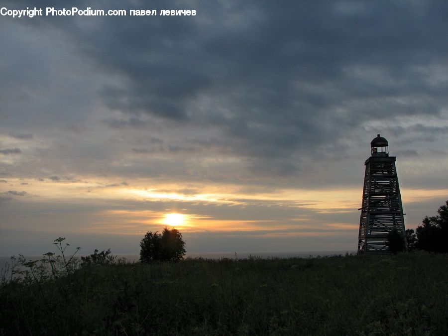 Architecture, Tower, Beacon, Building, Lighthouse, Water Tower, Dawn