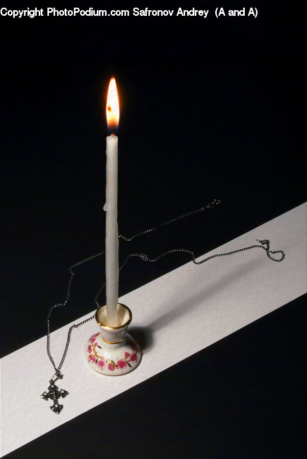 Candle, Porcelain, Saucer, Art, Pottery, Table, Tabletop