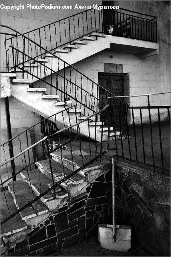 Banister, Handrail, Staircase, Chair, Furniture