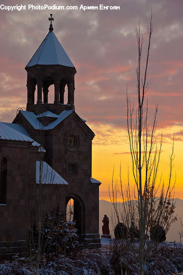 Architecture, Bell Tower, Clock Tower, Tower, Spire, Steeple, Church