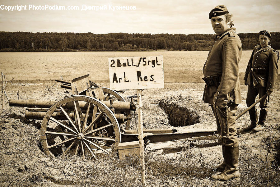 Human, People, Person, Car, Wagon, Countryside, Hay