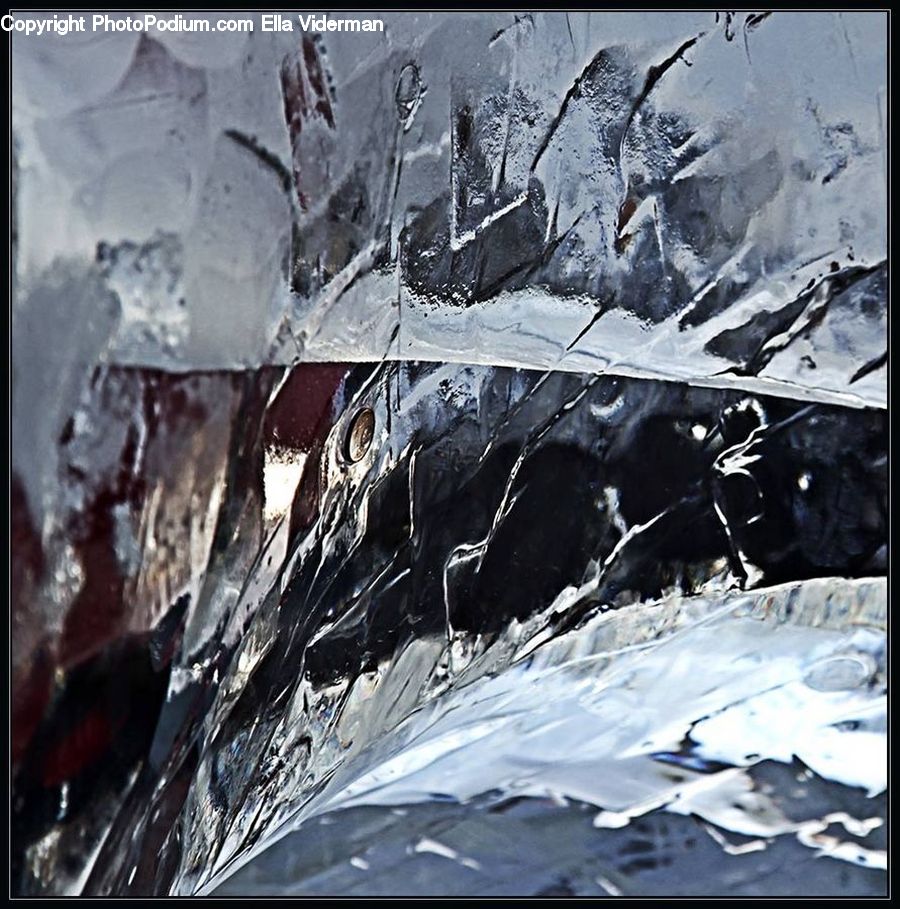 Bird, Flicker Bird, Woodpecker, Ice, Outdoors, Snow, Art