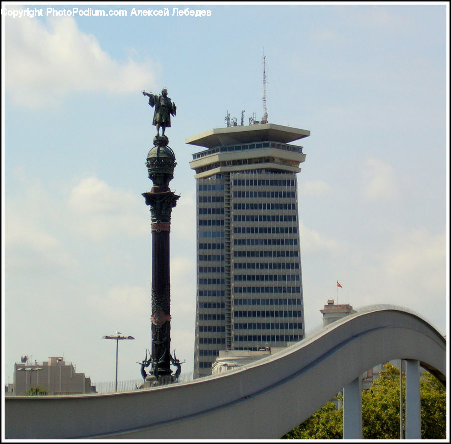 Freeway, Overpass, Control Tower, Building, Housing, Architecture, City