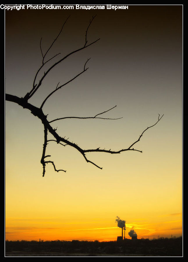 Dusk, Outdoors, Sky, Sunlight, Sunrise, Sunset, Silhouette
