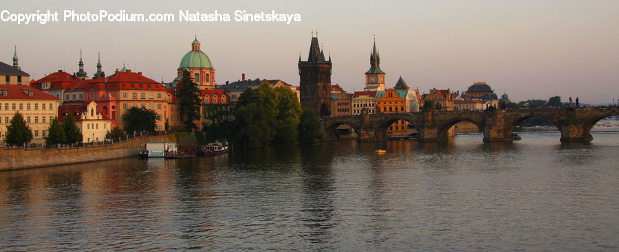 Boat, Watercraft, Architecture, Castle, Fort, Outdoors, River