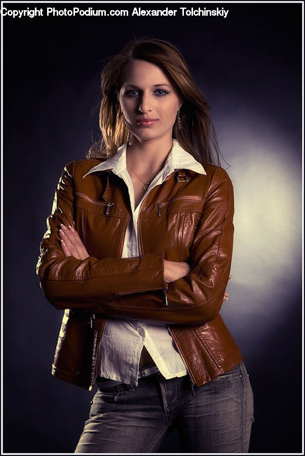 People, Person, Human, Clothing, Coat, Jacket, Leather Jacket