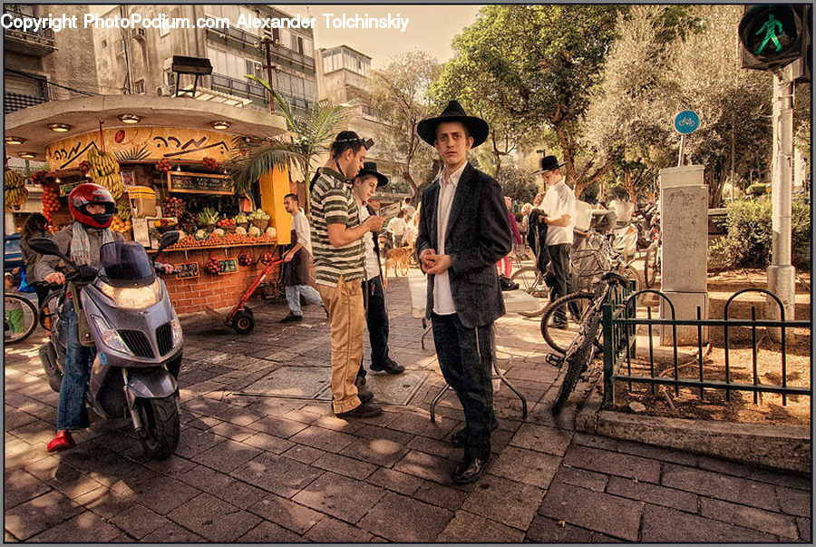 People, Person, Human, Motor, Motorcycle, Vehicle, Scooter