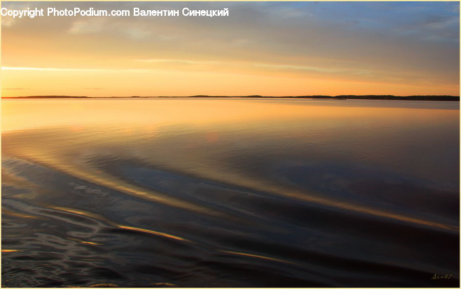 Dawn, Dusk, Sky, Sunrise, Sunset, Horizon, Beach