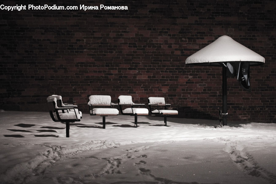 Chair, Furniture, Studio Couch, Brick, Bench, Apartment, Indoors