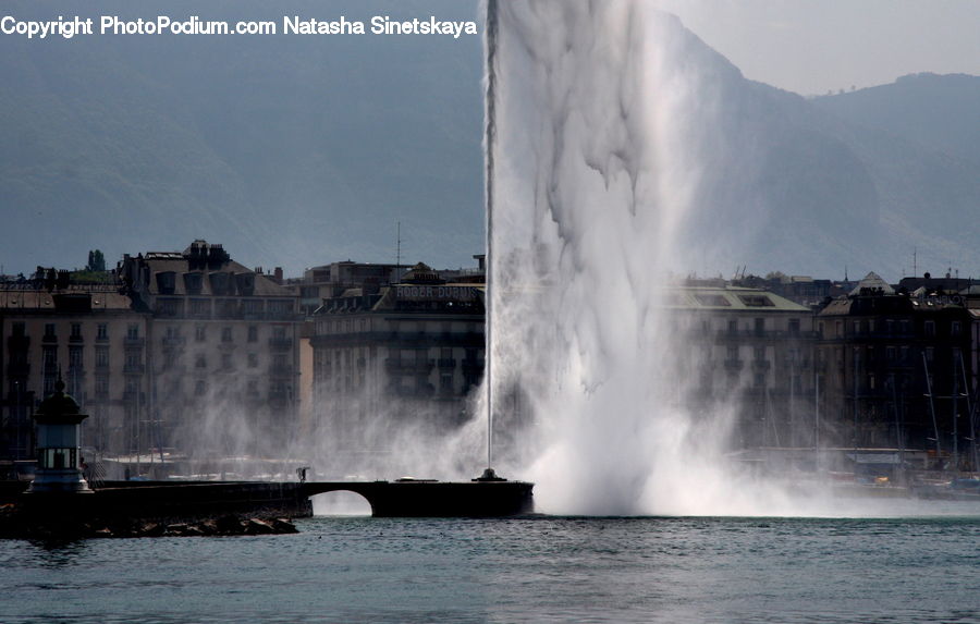 Fountain, Water, Eruption, Geyser, Outdoors, Sea, Sea Waves