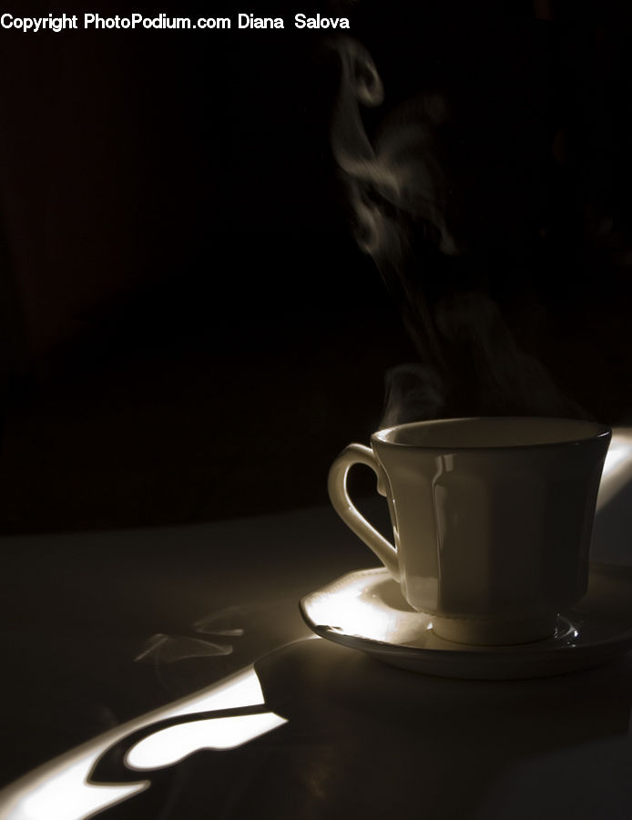 Coffee Cup, Cup, Porcelain, Saucer