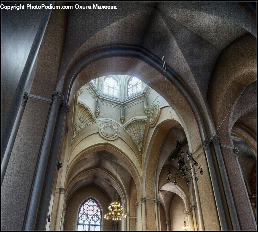 Aisle, Corridor, Arch, Architecture, Church, Worship, Column