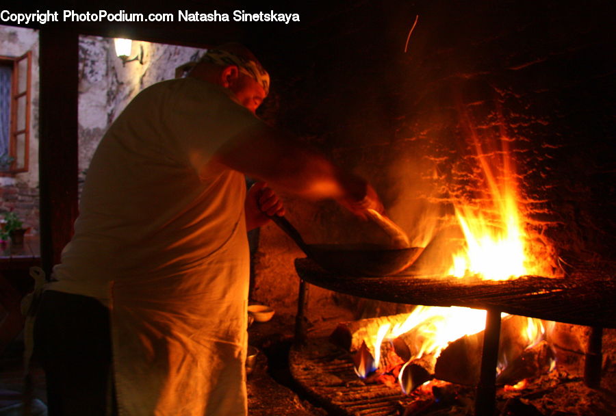 People, Person, Human, Fire, Fireplace, Hearth, Bonfire